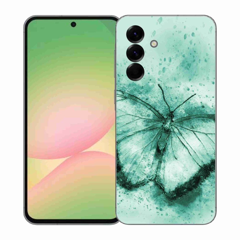 Gél védőhuzat mmCase Samsung Galaxy A57 5G - zöld pillangó