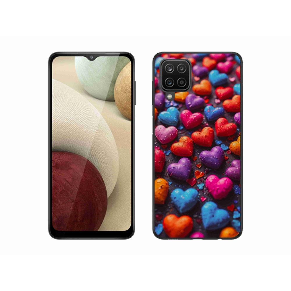 Zselés borítás mmCase Samsung Galaxy M12 készülékhez - színes szív