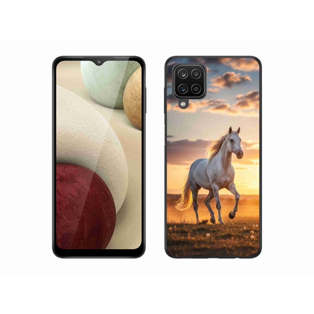 Gél borítás mmCase Samsung Galaxy M12 - futó fehér ló 2