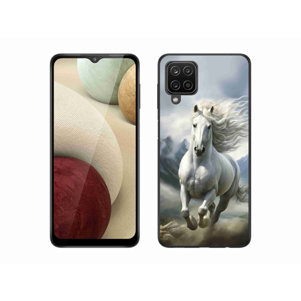 Gél borító mmCase Samsung Galaxy M12 - futó fehér ló 3