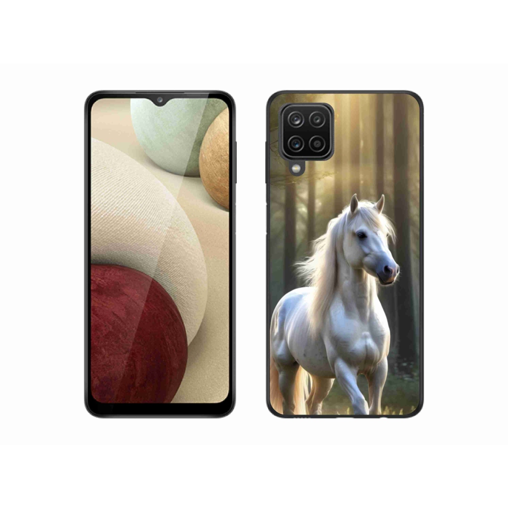 Zselés borítás mmCase Samsung Galaxy M12 - fehér ló 3