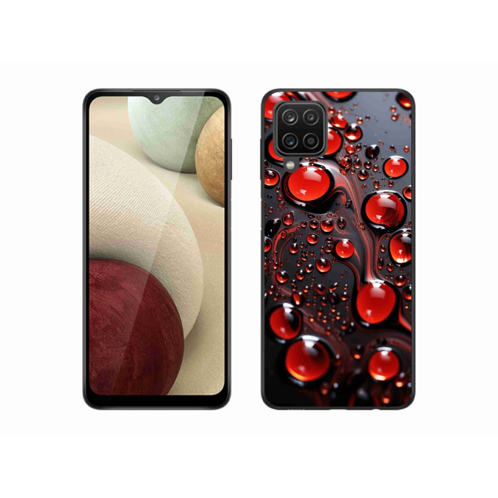 Gél védőhuzat mmCase Samsung Galaxy M12 - piros csepp 2