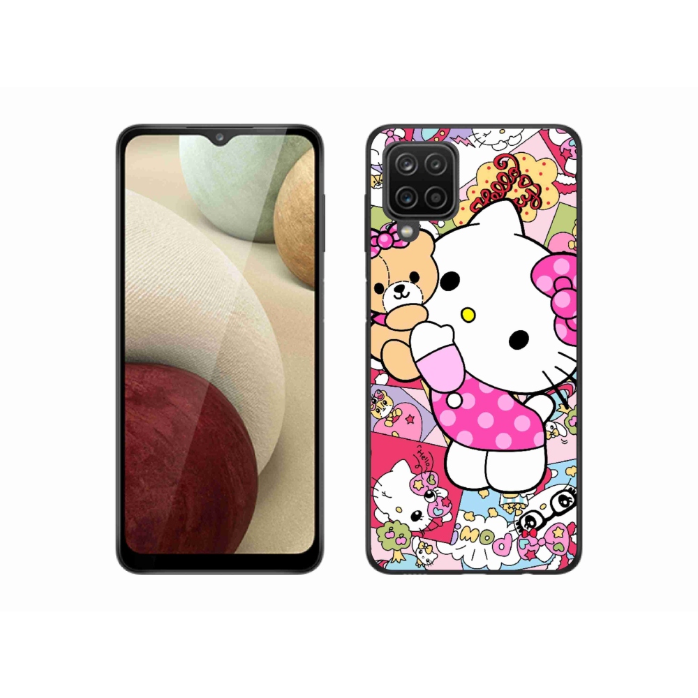 Gél borítás mmCase Samsung Galaxy M12 készülékhez - aranyos cica