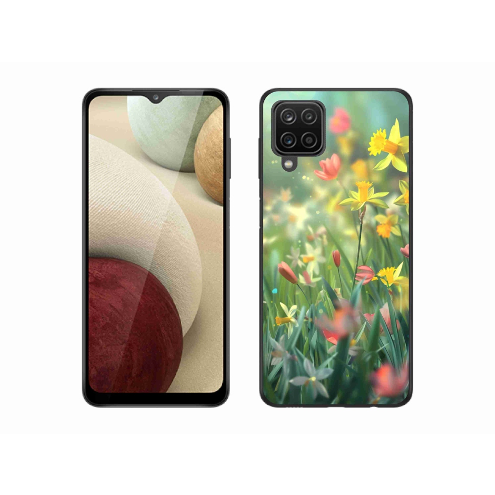 Gél borítás mmCase Samsung Galaxy M12 - tavaszi virágok