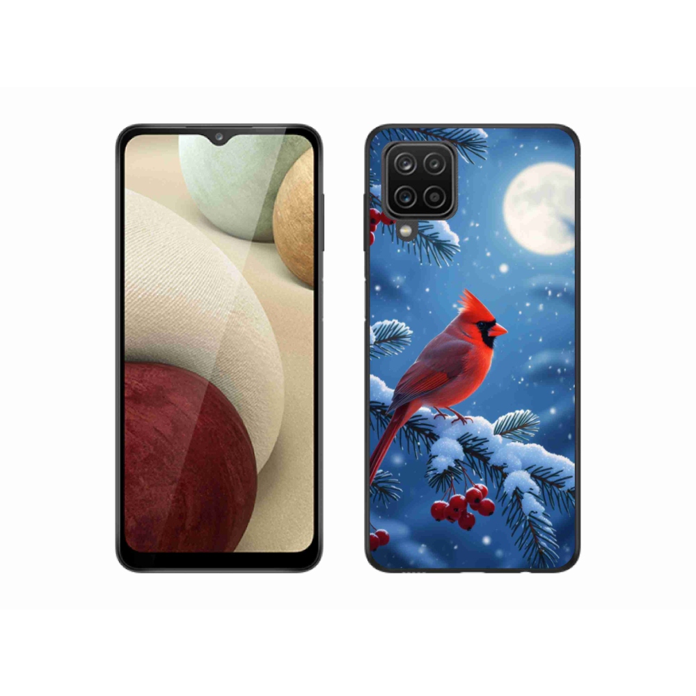 Zselés borítás mmCase Samsung Galaxy M12 készülékhez - kardinálpiros színű