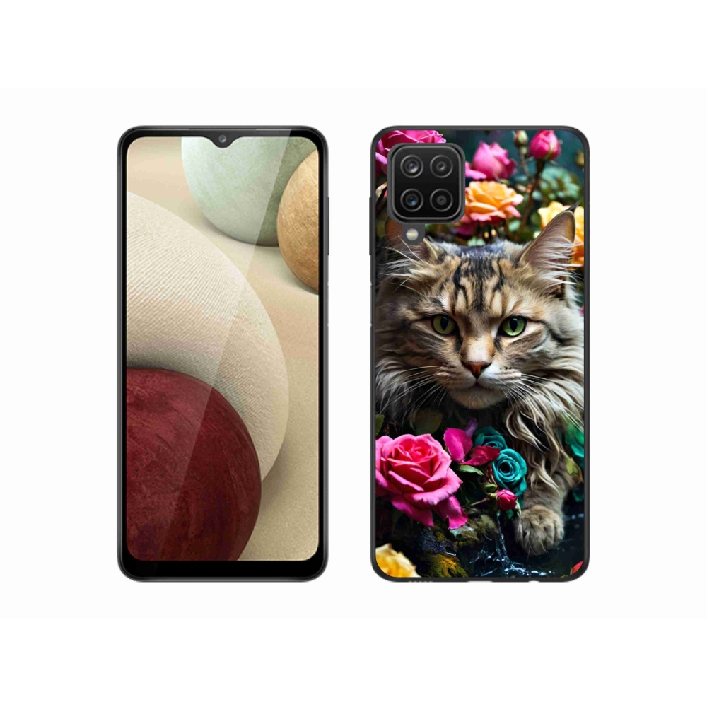 Zselés borítás mmCase Samsung Galaxy M12 készülékhez - macskaszem nézet 2