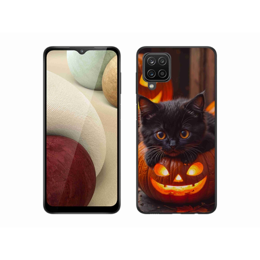 Gél borítás mmCase Samsung Galaxy M12 készülékhez - cica és tök