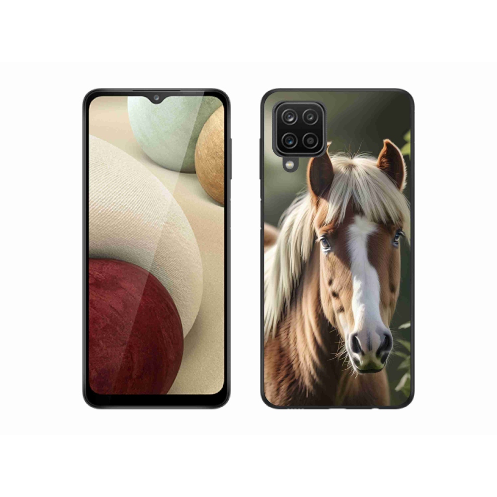 Zselés borítás mmCase Samsung Galaxy M12 készülékhez - ló könnyű sörénnyel