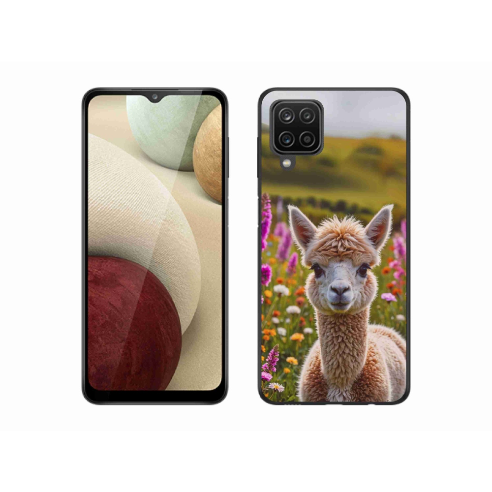 Zselés borítás mmCase Samsung Galaxy M12 készülékhez - láma a réten