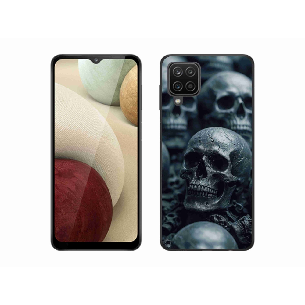 Zselés borítás mmCase a Samsung Galaxy M12 készülékhez - koponya 2