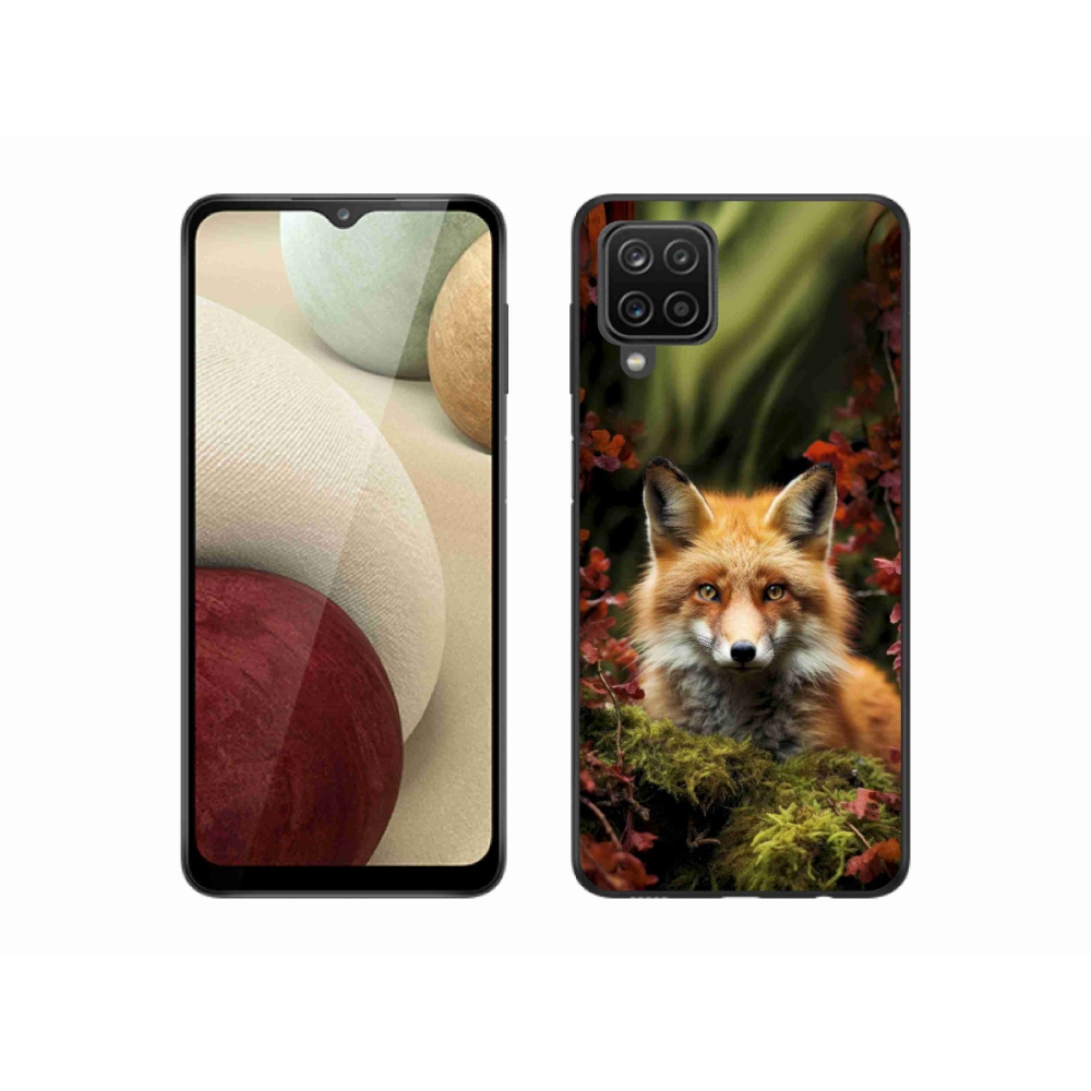 Zselés borítás mmCase Samsung Galaxy M12 készülékhez - róka az erdőben
