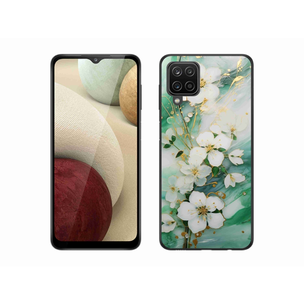 Gél borító mmCase Samsung Galaxy M12 készülékhez - finom virágok