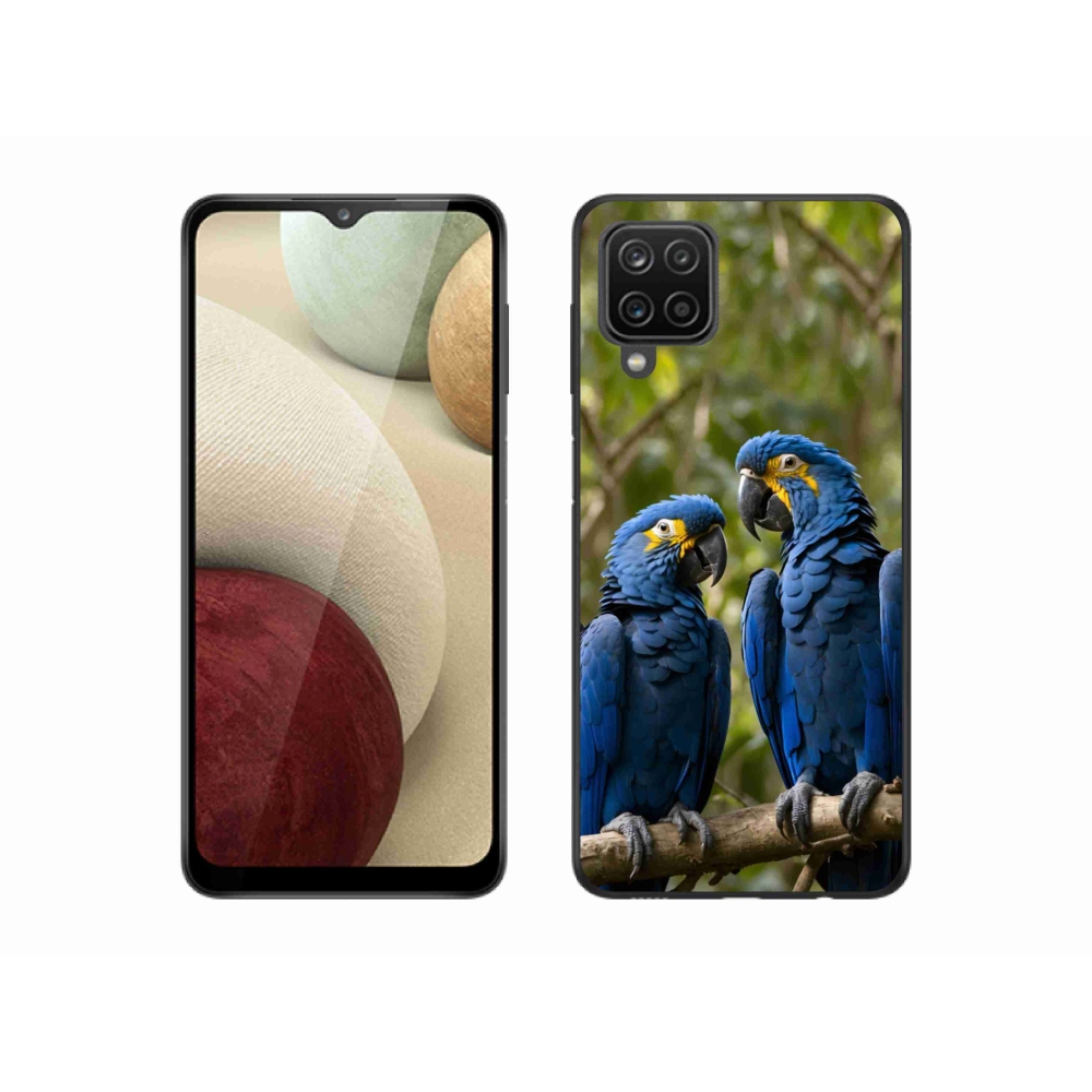 Zselés borítás mmCase Samsung Galaxy M12 készülékhez - papagáj duó