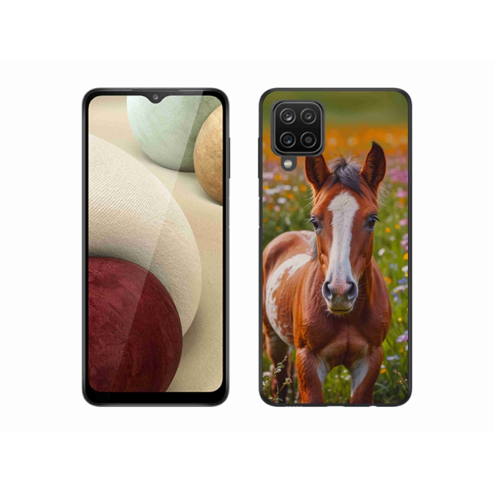 Gél borítás mmCase Samsung Galaxy M12 készülékhez - aranyos csikó