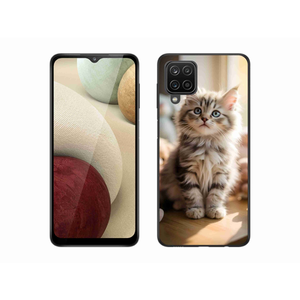 Gél borítás mmCase Samsung Galaxy M12 készülékhez - aranyos cica 10