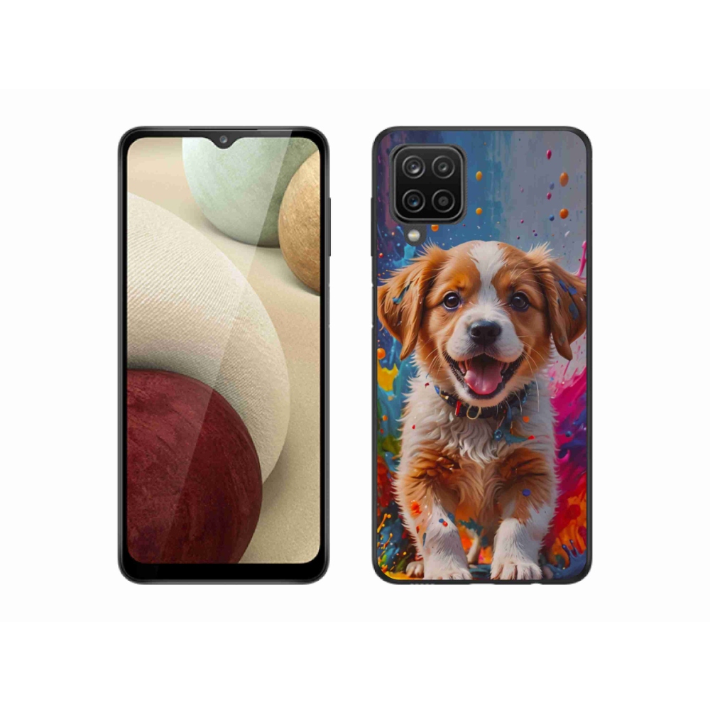 Gél borító mmCase Samsung Galaxy M12 - aranyos kiskutya 3