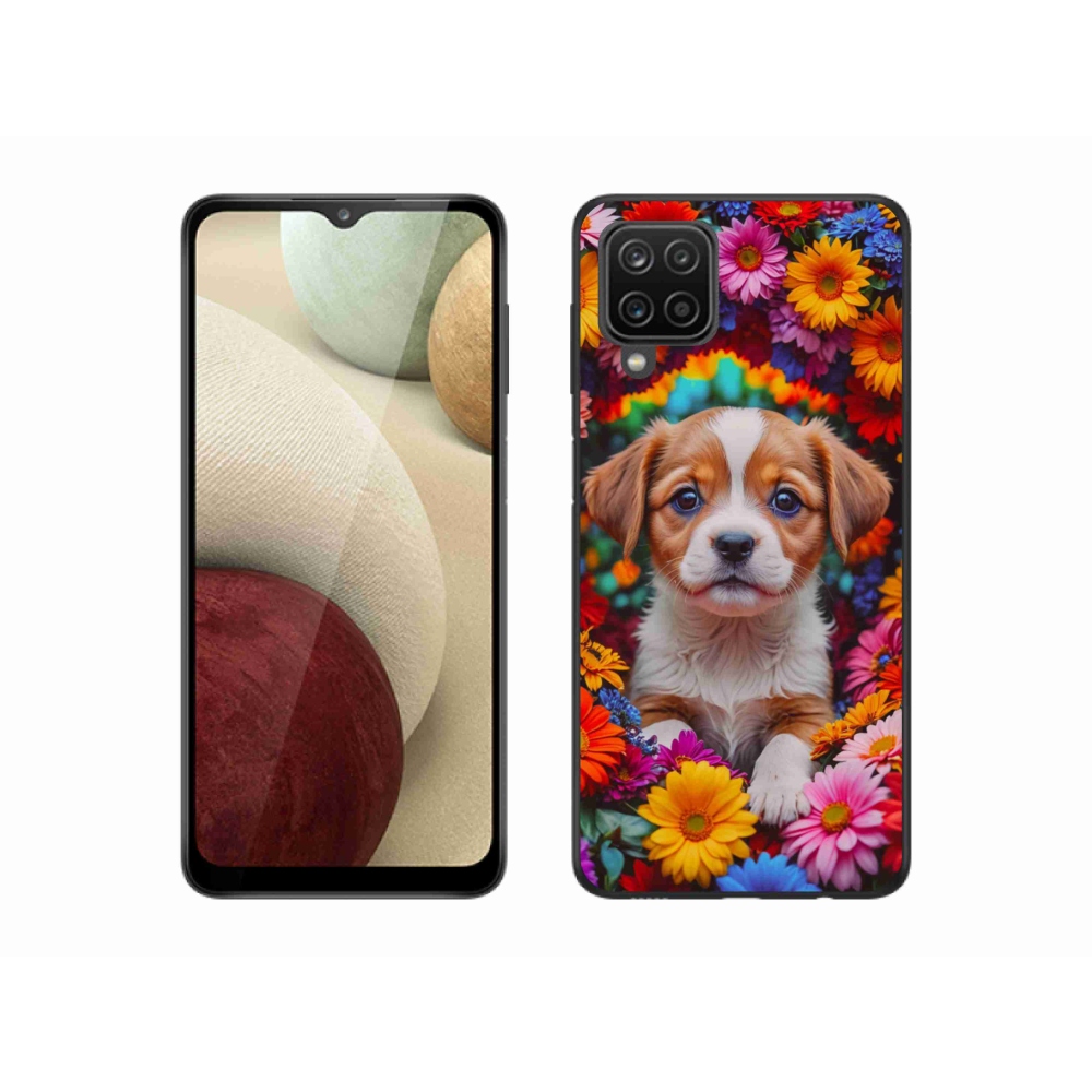 Gél borítás mmCase Samsung Galaxy M12 készülékhez - aranyos kiskutya