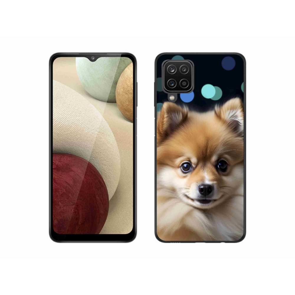 Gél borítás mmCase Samsung Galaxy M12 készülékhez - aranyos pomerániai kutya