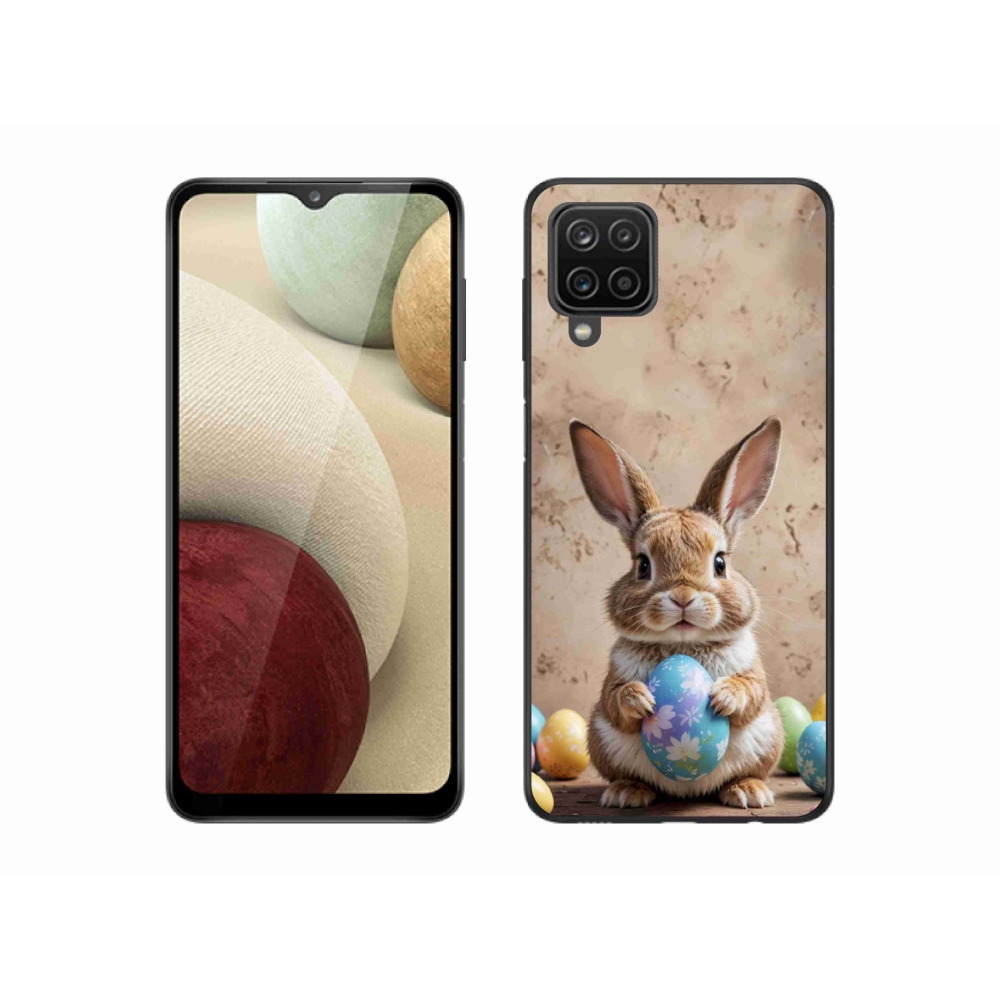 Gél borítás mmCase Samsung Galaxy M12 készülékhez - Húsvéti nyuszi