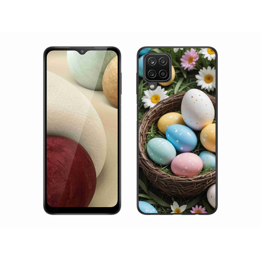 Zselés borítás mmCase Samsung Galaxy M12 - Húsvéti tojások 2