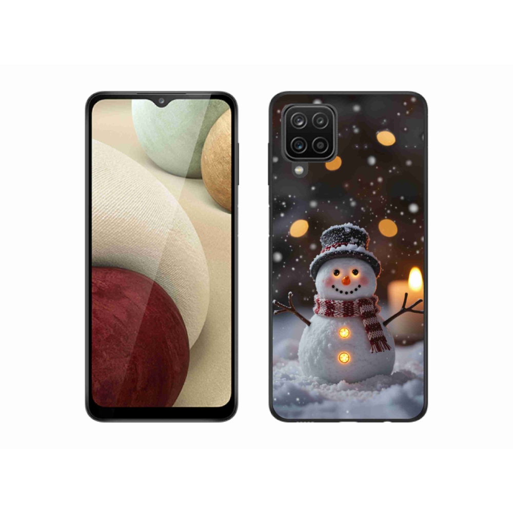 Gél borítás mmCase Samsung Galaxy M12 készülékhez - vidám hóember