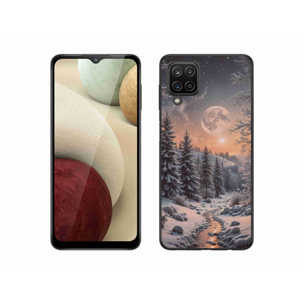 Gél borító mmCase Samsung Galaxy M12 - téli táj 2