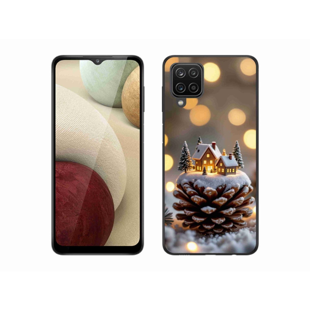 Gél borítás mmCase Samsung Galaxy M12 - téli falu