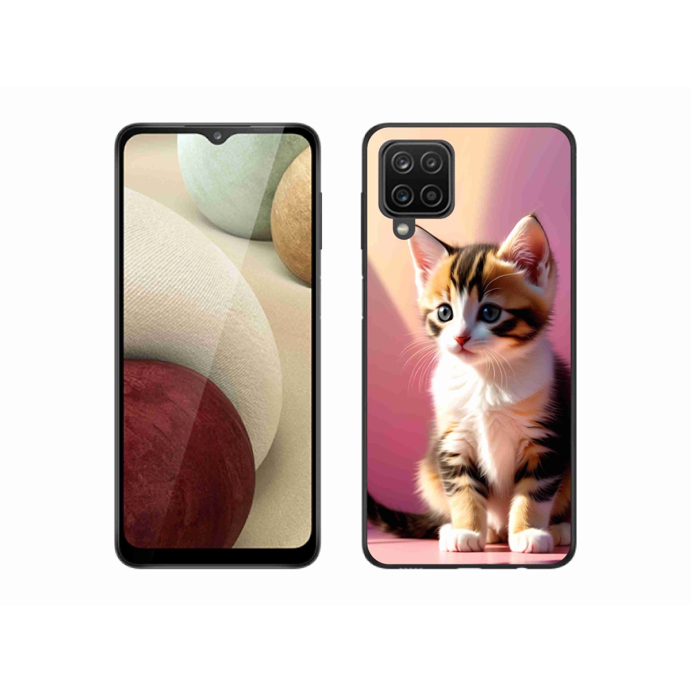 Gél borítás mmCase Samsung Galaxy M12 készülékhez - kíváncsi cica 2