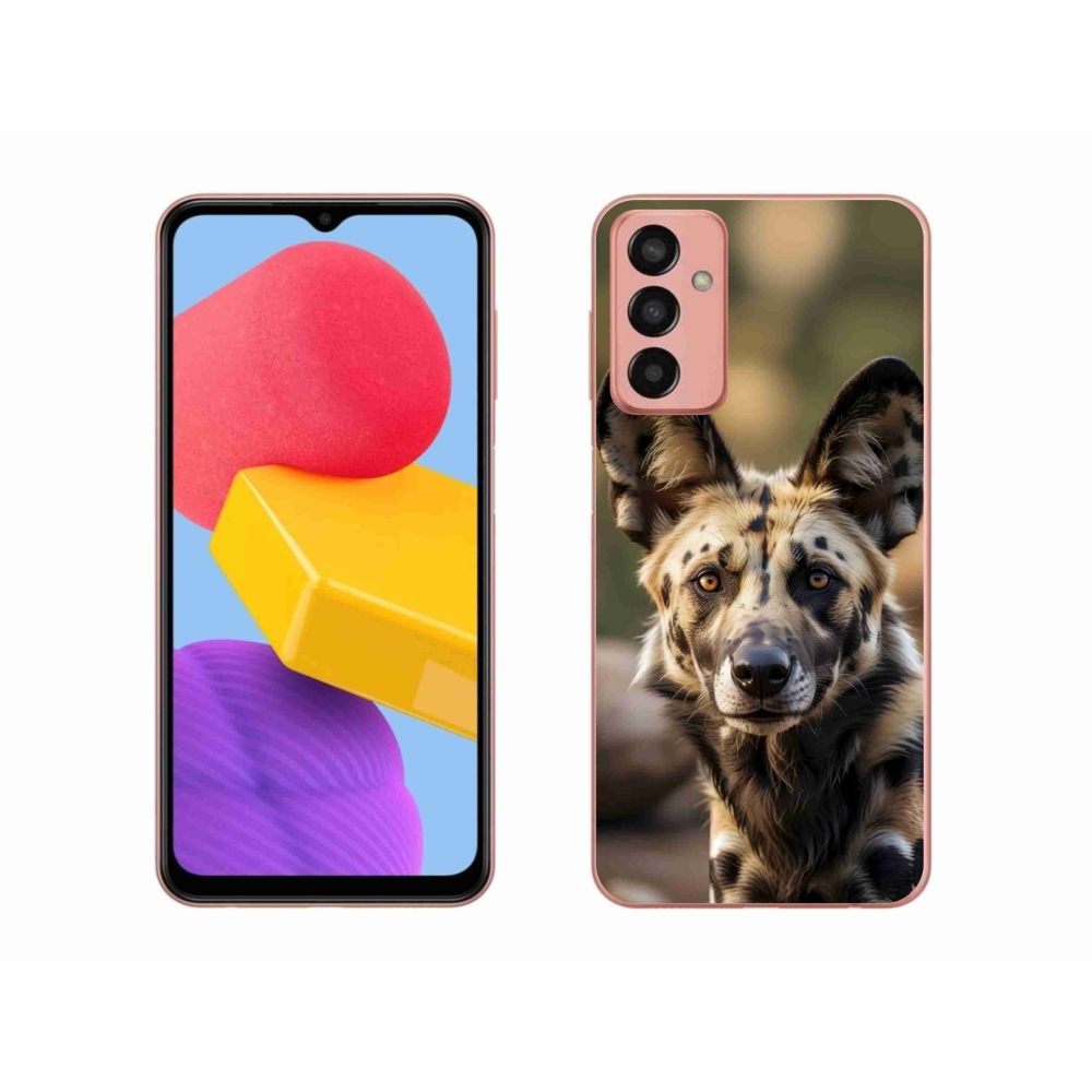Gél borítás mmCase Samsung Galaxy M13 készülékhez - Afrikai vadkutya