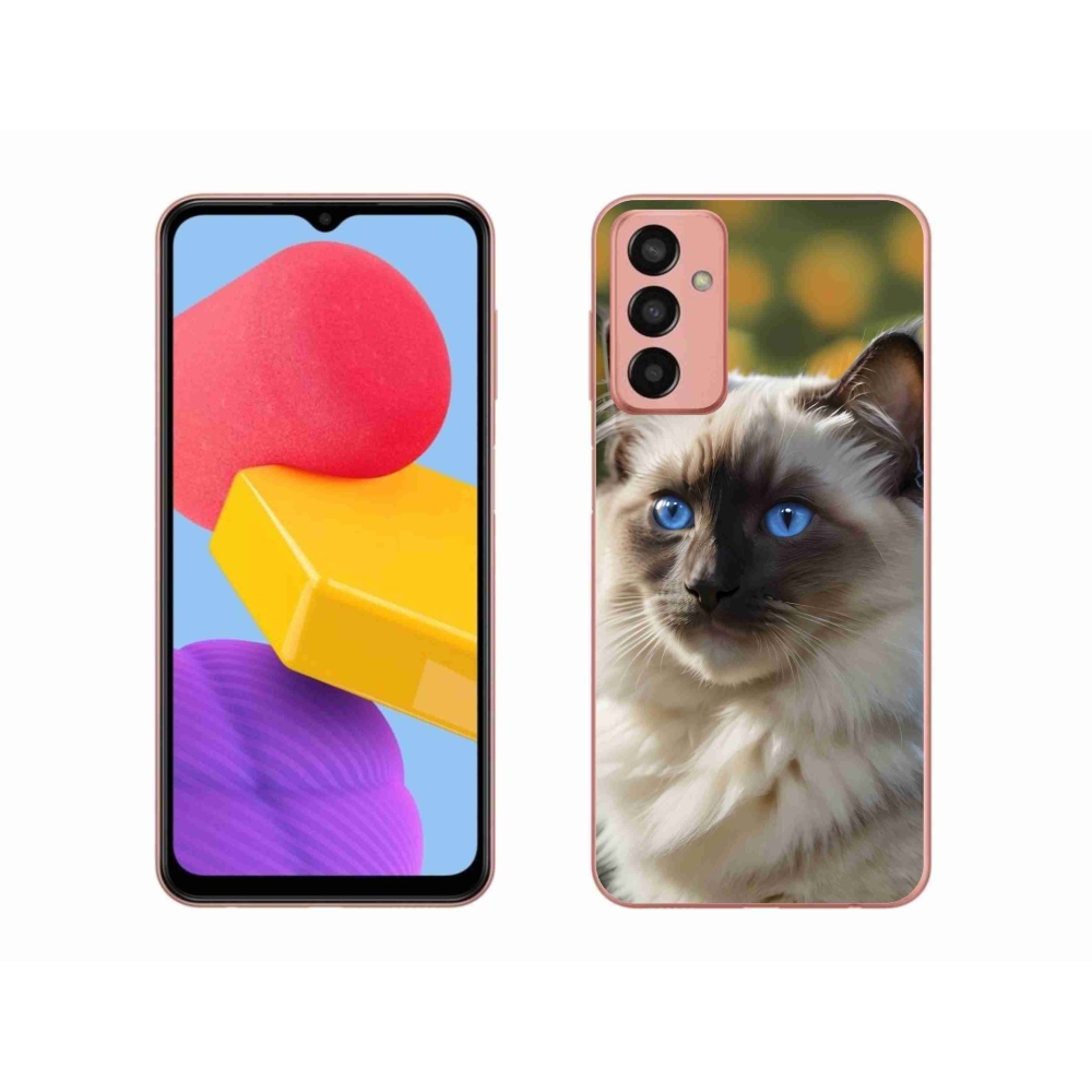 Gél védőhuzat mmCase Samsung Galaxy M13 készülékhez - fehér rongybaba
