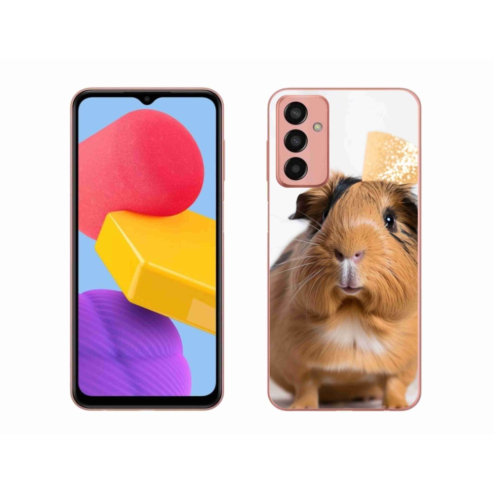 Zselés borítás mmCase Samsung Galaxy M13 készülékhez - barna tengerimalac