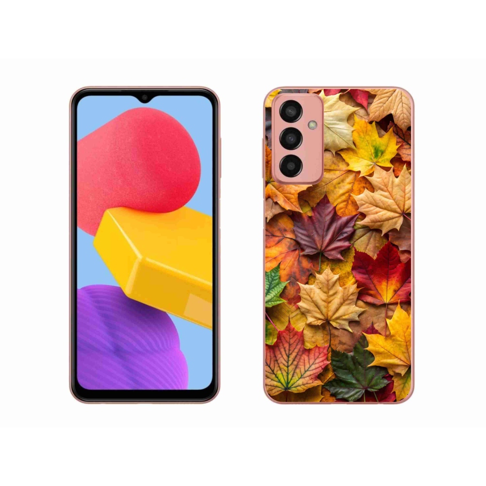 Gél borítás mmCase Samsung Galaxy M13 készülékhez - juharlevelek 2