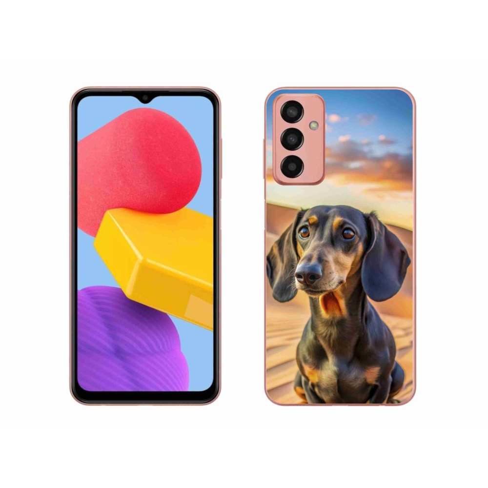 Zselés borítás mmCase Samsung Galaxy M13 készülékhez - tacskó 3