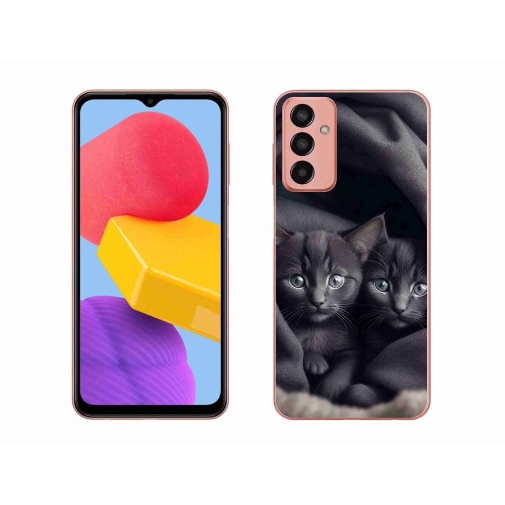 Zselés borítás mmCase Samsung Galaxy M13 - cat duo -hoz