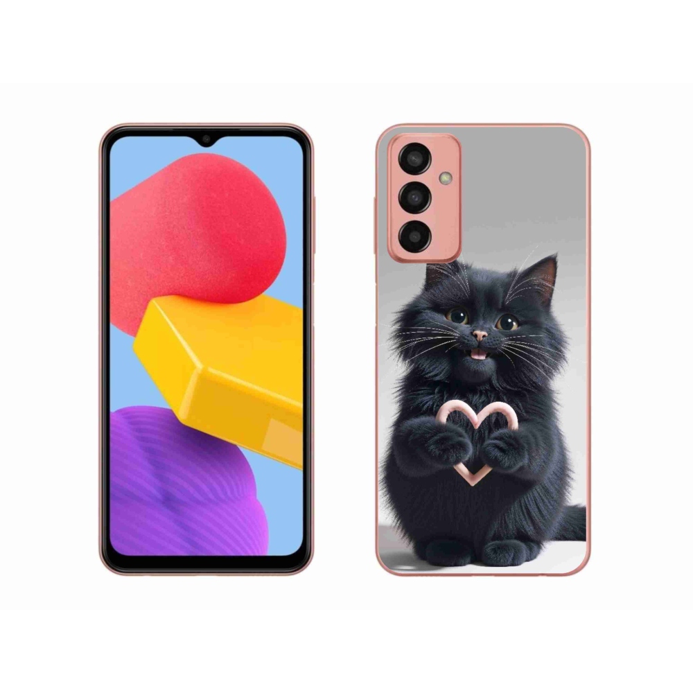 Gél borító mmCase Samsung Galaxy M13 készülékhez - macskaszerelem 3