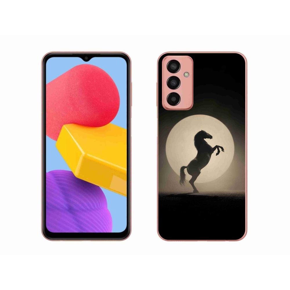 Zselés borítás mmCase Samsung Galaxy M13 készülékhez - ló sziluettben