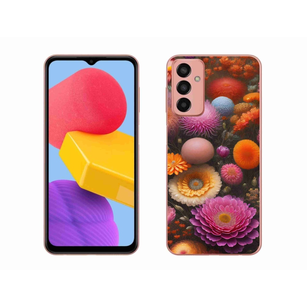 Gél borító mmCase Samsung Galaxy M13 készülékhez - virágos kompozíció