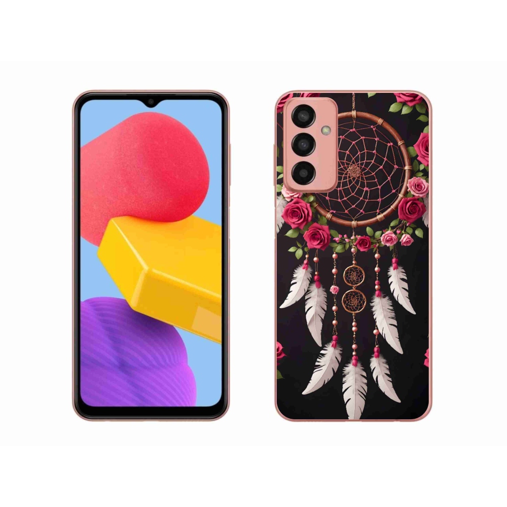 Gél borítás mmCase Samsung Galaxy M13 készülékhez - álomfogó rózsákkal