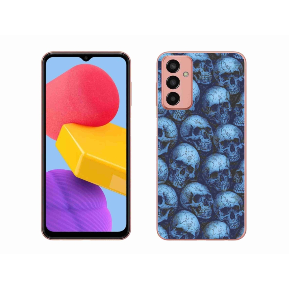 Zselés borítás mmCase Samsung Galaxy M13 készülékhez - koponyák