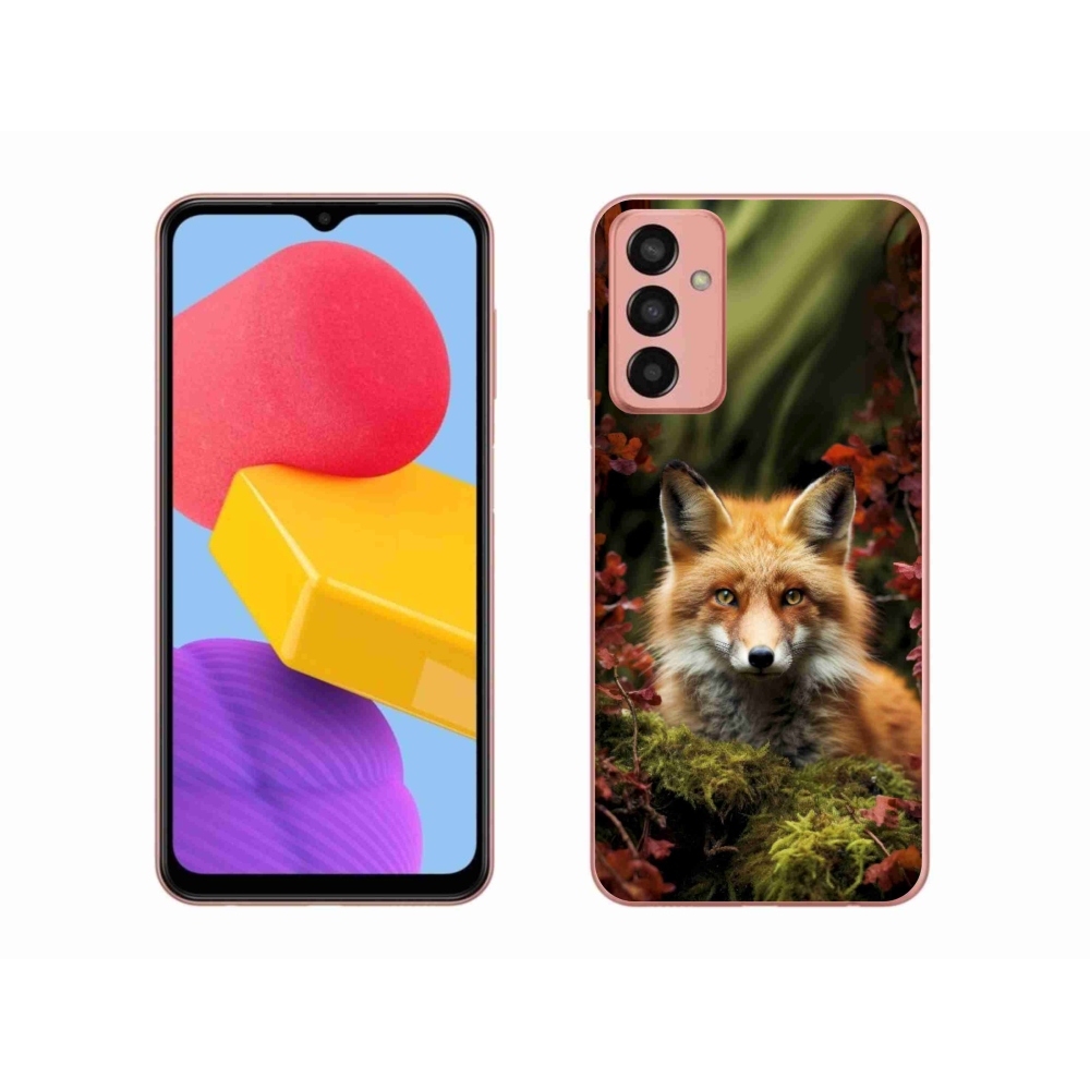 Zselés borítás mmCase Samsung Galaxy M13 készülékhez - róka az erdőben