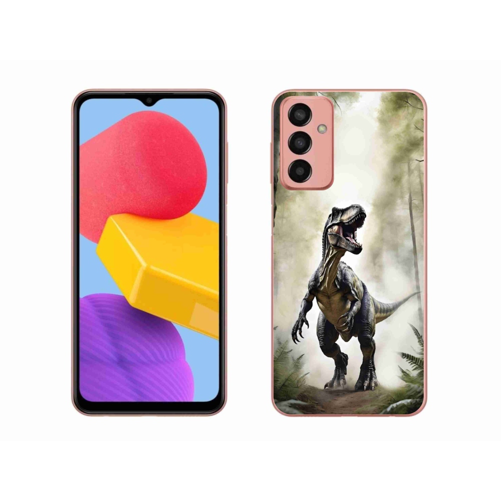 Gél borítás mmCase Samsung Galaxy M13 készülékhez - dühös T-Rex