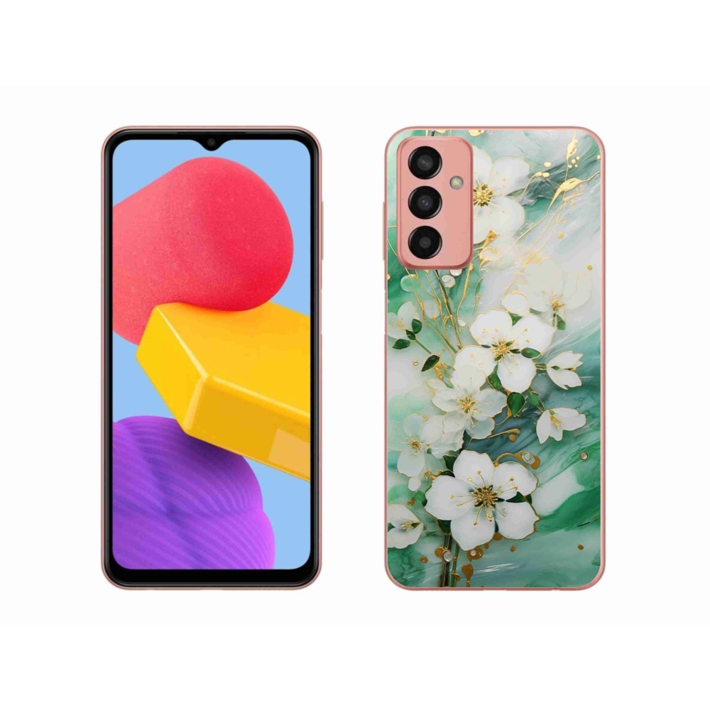 Gél borító mmCase Samsung Galaxy M13 készülékhez - finom virágok