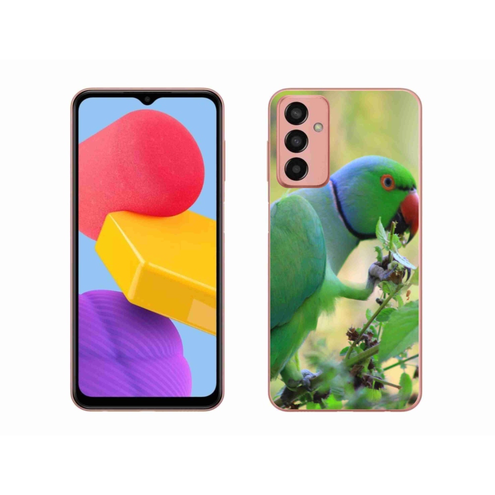 Gél borítás mmCase Samsung Galaxy M13 készülékhez - papagáj alexandr