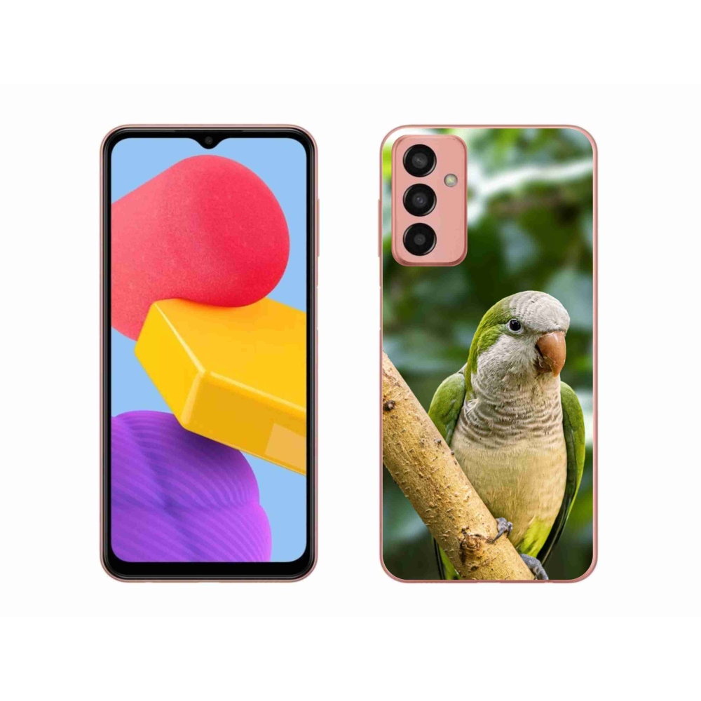 Zselés borítás mmCase Samsung Galaxy M13 készülékhez - papagáj