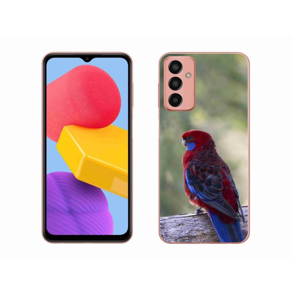 Zselés borítás mmCase Samsung Galaxy M13 készülékhez - papagáj rosela