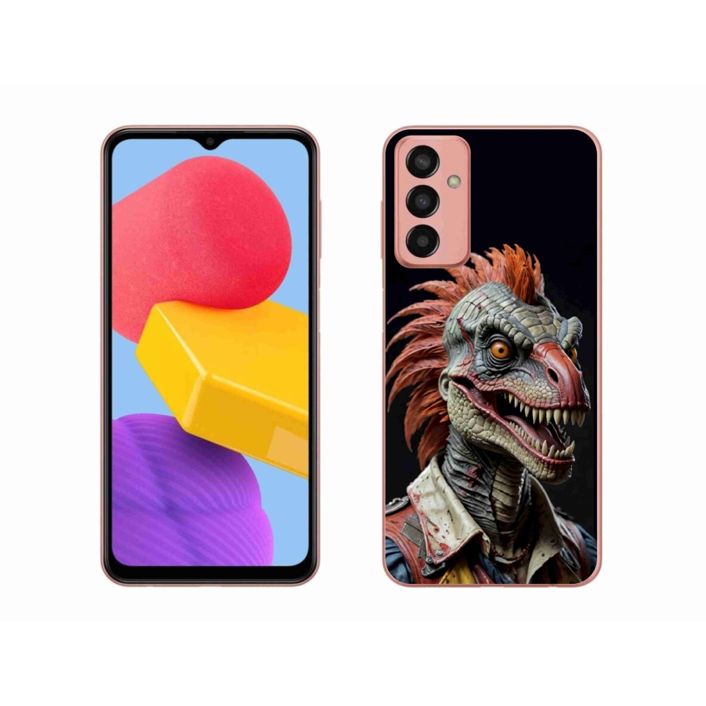 Gél borító mmCase Samsung Galaxy M13 készülékhez - punk dinoszaurusz
