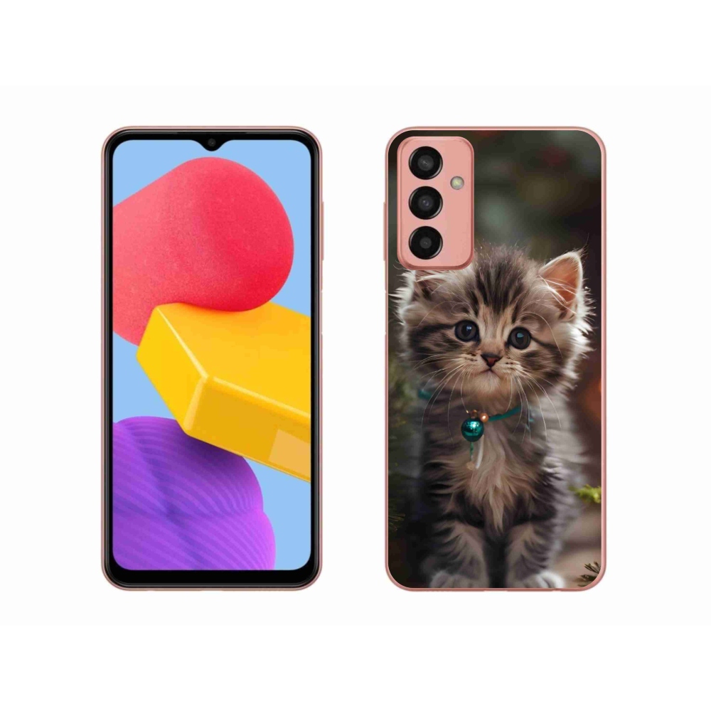 Gél borító mmCase Samsung Galaxy M13 készülékhez - aranyos cica 11