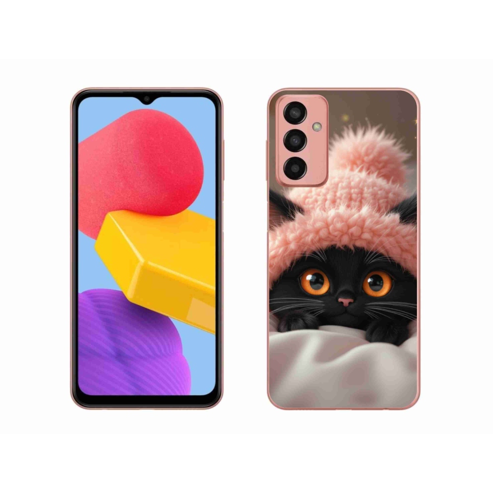 Gél borító mmCase Samsung Galaxy M13 készülékhez - aranyos cica 7