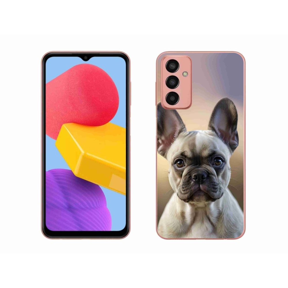 Gél borítás mmCase Samsung Galaxy M13 készülékhez - aranyos francia bulldog
