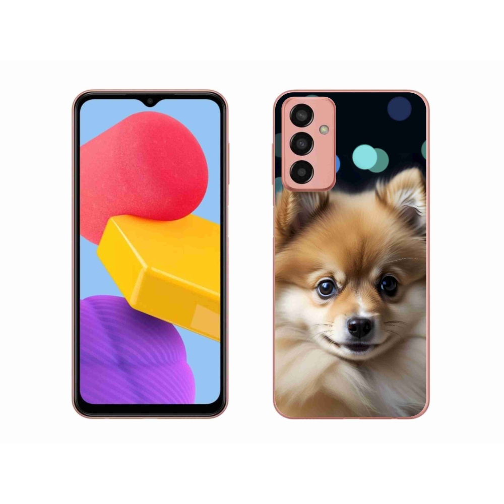 Gél borító mmCase Samsung Galaxy M13 készülékhez - aranyos pomerániai kutya